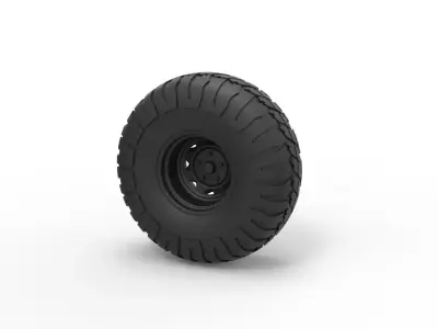  Offroad wheel 9 3D print model