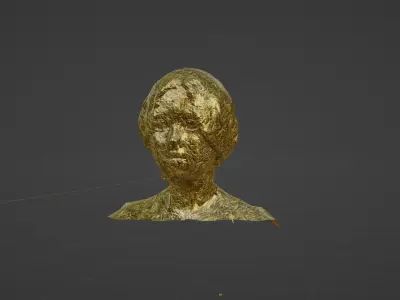  3D romane sculpture model 3D model