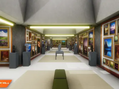 Art gallery Vol4 - modern exposition 3D model