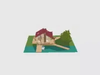 lake house Free 3D model