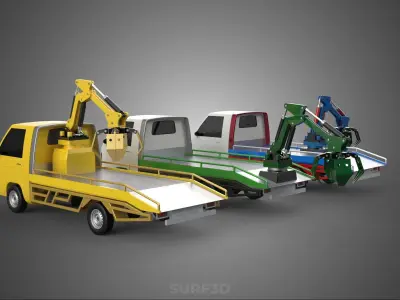 ARM THUMB CAR PICK UP TRUCK BUCKET LOADER CRANE GRABBER GRAPPLE 3D model