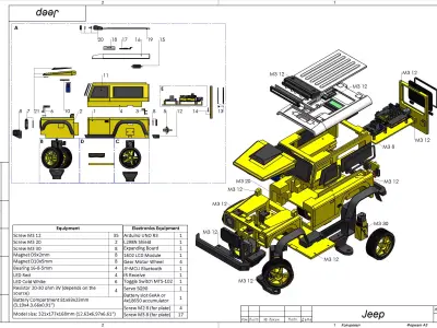 Jeep - Housing for RC Car  - STL CAD bundle - Personal Use 3D print model
