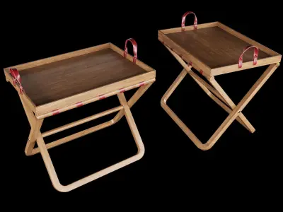 Tray Tot stand Low-poly 3D model
