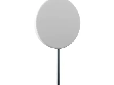 3D  overtaking sign cartoon icon 3D model