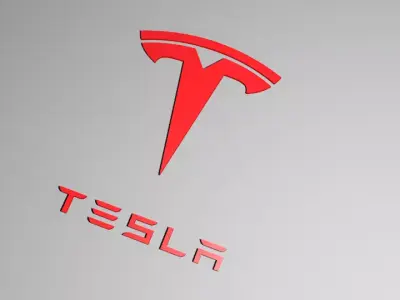 Tesla logo 3D model
