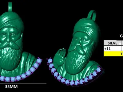 GURU NANAK 3DM MODEL 3D model