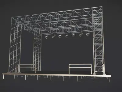 stage   model 3D model