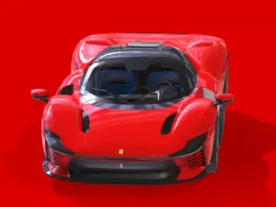Cavallo Daytona SP3 Low-poly 3D model