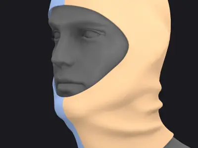 BASIC OPENFACE SKI MASK mv2 highpoly 3D model