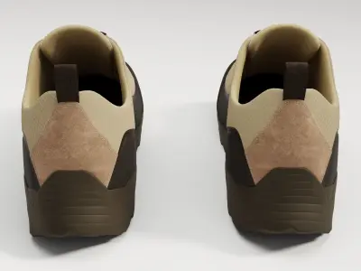 Sneakers Katharina ROA  Low-poly 3D model