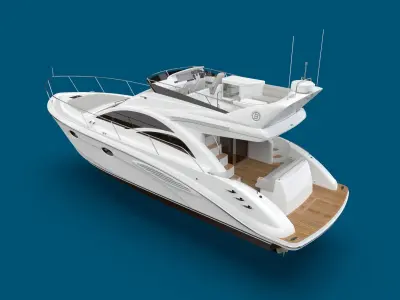 43 Foot Flybridge Motor Yacht 3D model