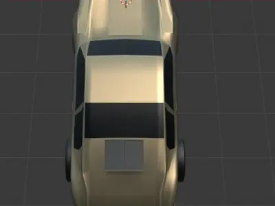 Car Porche 911 Low-poly 3D Model Low-poly 3D model