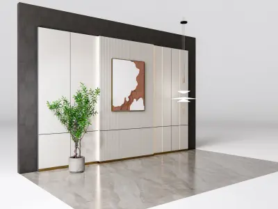 Decorative Wall Panel 3D wall panel 3d panel Backdrop 2 3D model