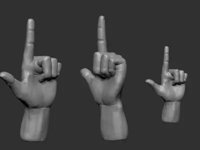 Hand Studio Pack  AR VR  Compatible  for Unreal Engine or Unity Low-poly 3D model