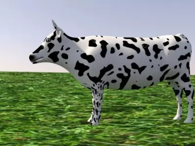 cow mammal 3D model