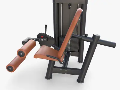 Leg curling machine 3D model