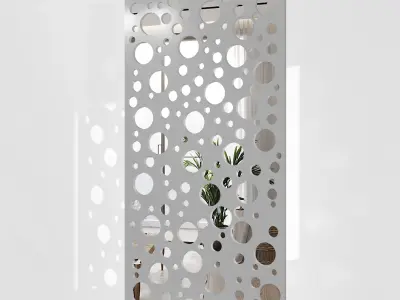 Mirror silver and gold 3D model