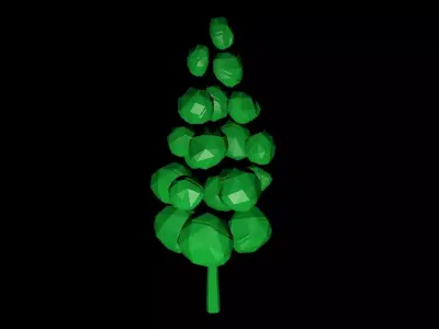 green tree Free 3D model