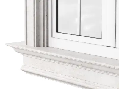 Architectural Classic Window 3D Model 5 3D model