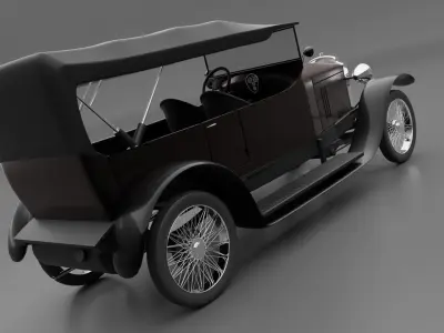 Vauxhall D25 Touter 1914  3D model