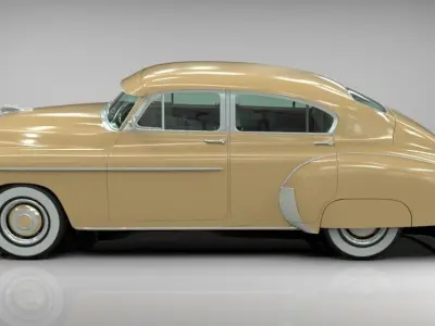 Chevrolet  Fleetline sedan 1949 midpoly 3D model