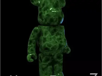 Green Jade BearBrick  3D model