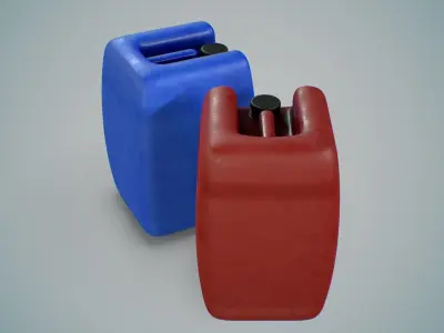 25L Gallon Low-poly 3D model