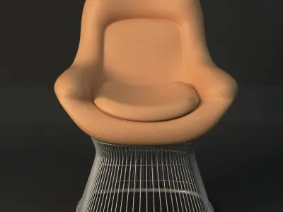  Warren Platner Lounge Chair 3D model