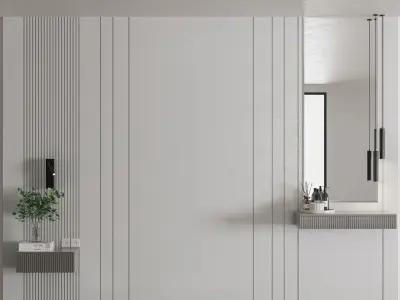 Bedroom Wall Composition 01 3D model