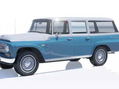 1967 International Harvester Travelall 3D model