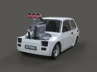 Crazy Fiat 126p 3D model