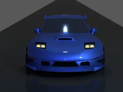 Low poly racing sport-car Low-poly 3D model