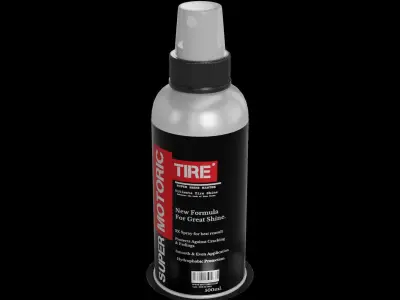 Other car care Tire Shine Spray Low-poly 3D model