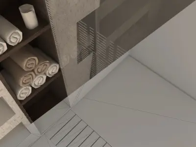 Bathroom 01 VR-ready Low-poly 3D model