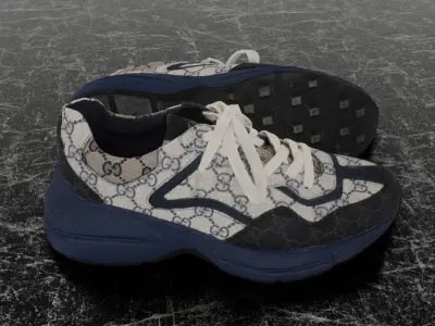 GUCCI RHYTON 3D SHOES Low-poly 3D model