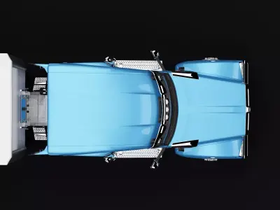 Kenworth 990 Truck Blue 3D model