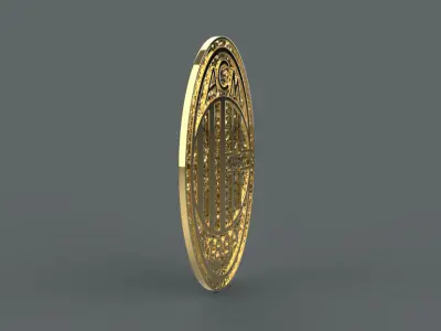 Milan football  logo  3D print model