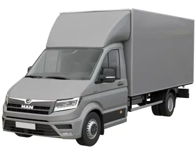 MAN TGE  isothermal van MAXI 3D model