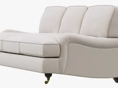 Restoration Hardware English Roll Arm Upholstered Sofa 3D model