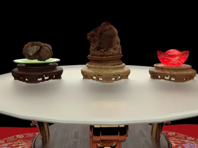 Chinese meat shaped stone  3D model