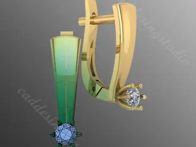 akr Earrings  3D print model