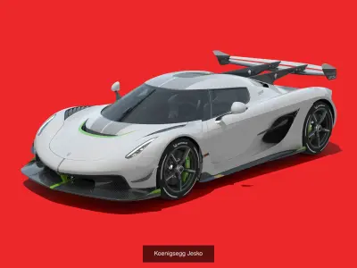  Koenigsegg Jesko and Jesko Absolut 3D Model Pack