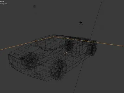 Audi A9 Futuristic  Concept car Low-poly 3D model Low-poly 3D model