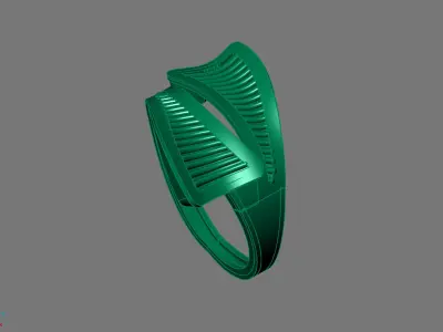 Women Ring Plain Ring Ready STL 3DM Models Womens Rings 3D print model 46