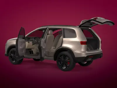 Generic Modern SUV Car -- Crossover -- Off-Road -- 4x4 -- AWD 3D model