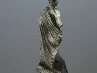 statue 1 roman Low-poly 3D model