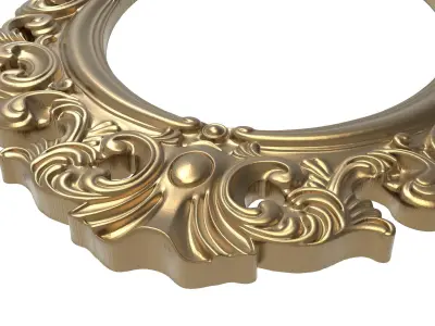 Carved Picture Frame 3D model