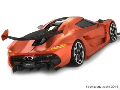 Koenigsegg Jesko 2019 3D model
