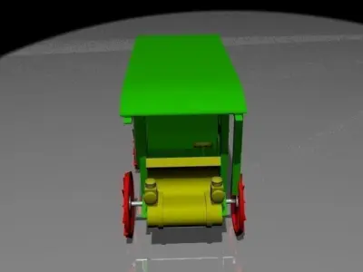 Toy Truck Low-poly 3D model