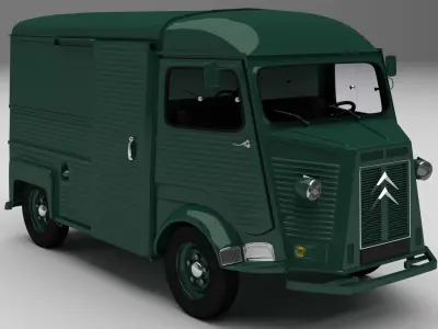 1980 Citroen H 3D model